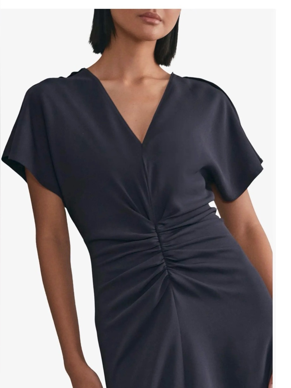 Reiss Rowe Dolman Sleeve Jersey Midi Dress - Picture 3 of 10